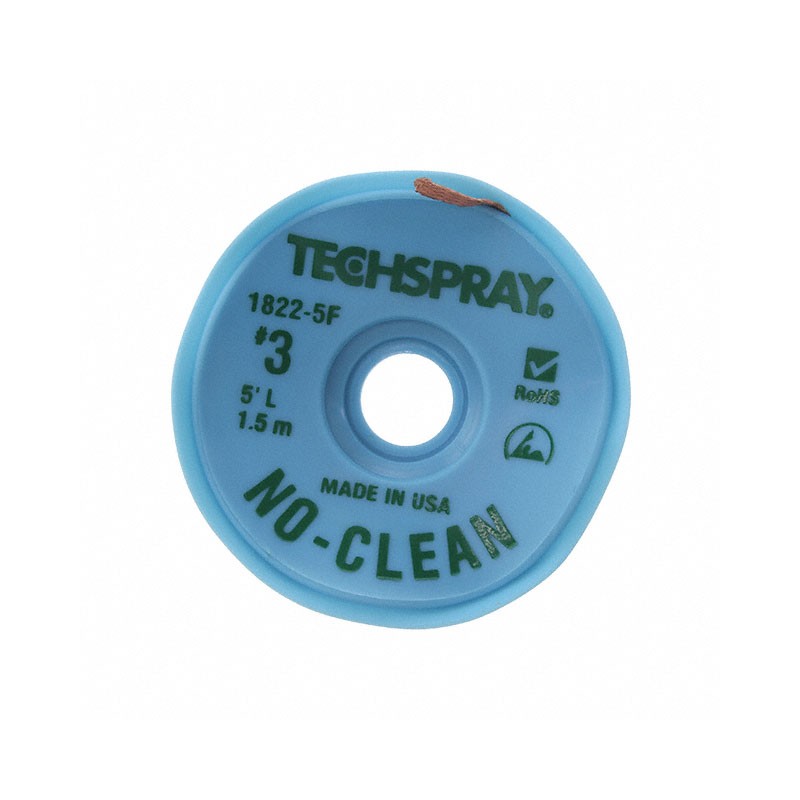 1 pcs : 1822-5F - DESOLDER BRAID NO-CLN 0.075' 5'