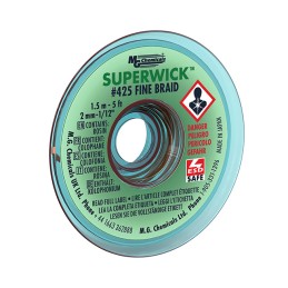 1 pcs : 425 - DESOLDER BRAID ROSIN 0.075' 5'