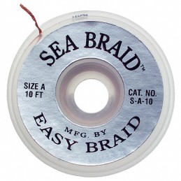 1 pcs : S-A-10AS - DESOLDER BRAID UNFLUX 0.025' 10'
