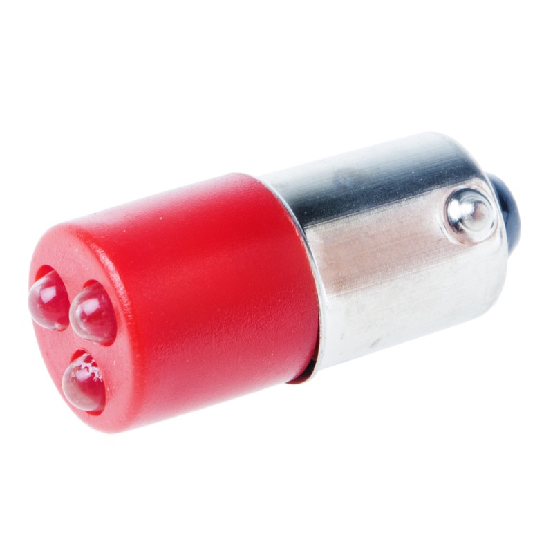 1 pcs - RS PRO Red Panel Mount Indicator, 130V ac, 25 x 10mm Mounting Hole Size