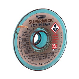 1 pcs : 427 - DESOLDER BRAID ROSIN 0.125' 5'