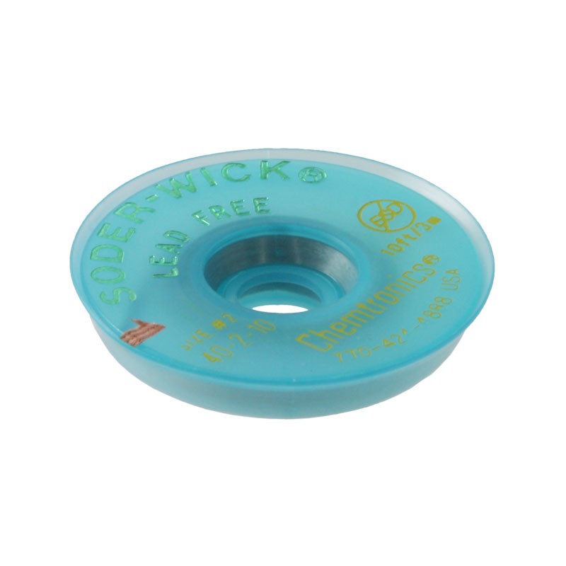 1 pcs : 40-2-10 - DESOLDER BRAID ROSIN 0.06' 10'