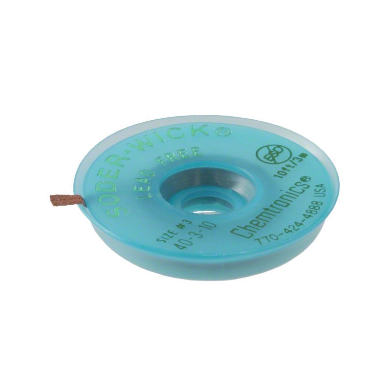 1 pcs : 40-3-10 - DESOLDER BRAID ROSIN 0.08' 10'