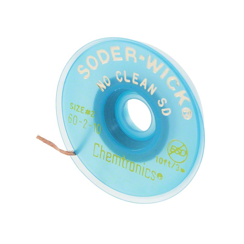 1 pcs : 60-2-10 - DESOLDER BRAID NO-CLN 0.06' 10'