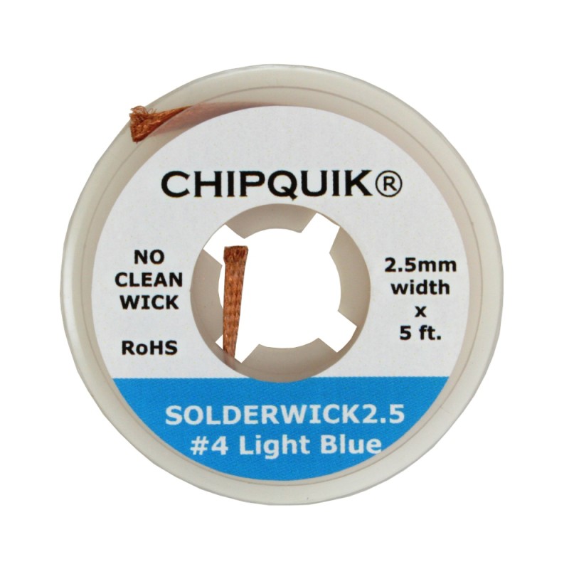 1 pcs : SOLDERWICK2.5 - 2.5MM SOLDER WICK (4 LIGHT BLUE
