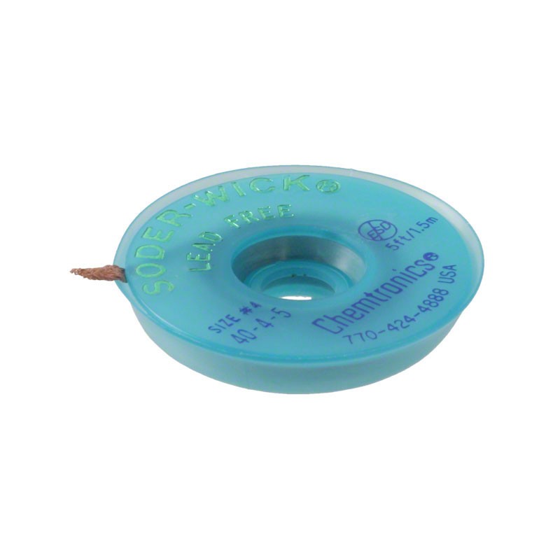 1 pcs : 40-4-5 - DESOLDER BRAID ROSIN 0.11' 5'