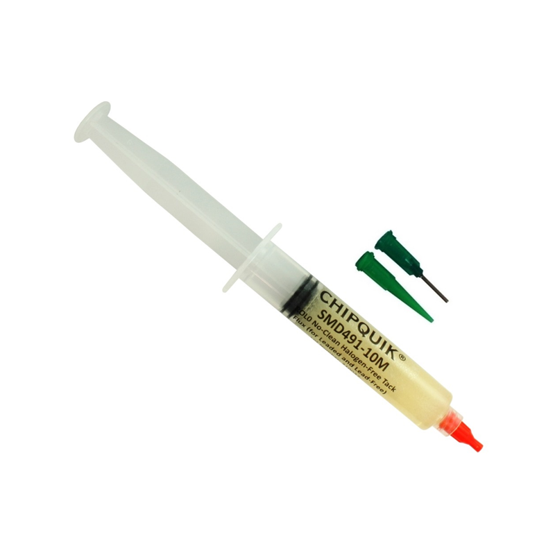 1 pcs : SMD491-10M - NO-CLEAN HALOGEN-FREE FLUX W/TIP