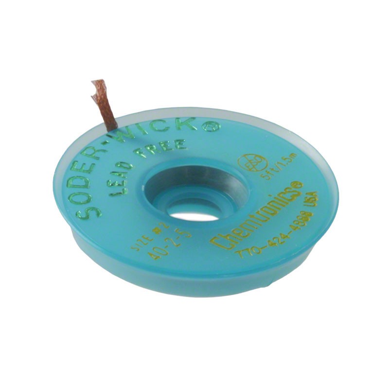 1 pcs : 40-2-5 - DESOLDER BRAID ROSIN 0.06' 5'