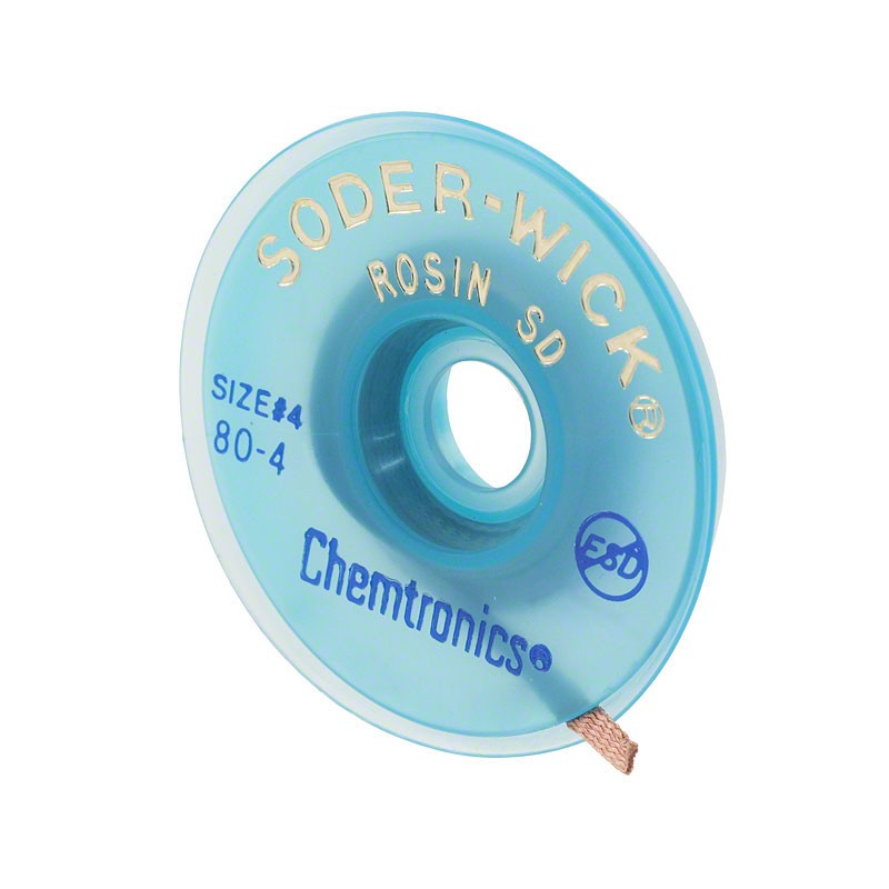 1 pcs : 80-4-5 - DESOLDER BRAID ROSIN 0.11' 5'