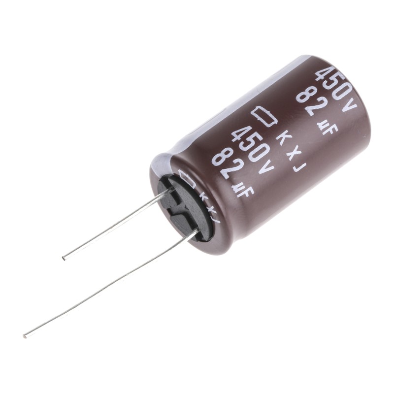 1 pcs - CHEMI-CON 82μF Aluminium Electrolytic Capacitor 450V dc, Radial, Through Hole - EKXJ451ELL820MMN3S