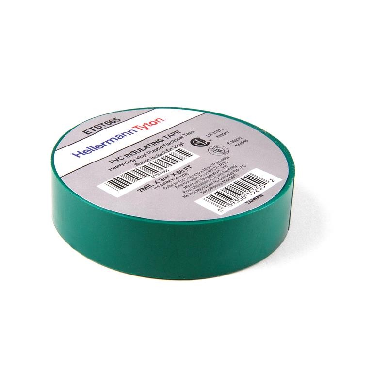 1 pcs : ETST665 - TAPE ELECTRICAL GREEN 3/4'X22YDS