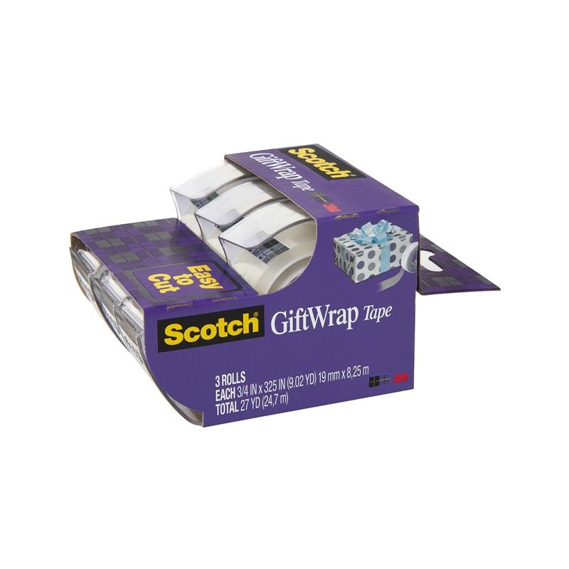 1 pcs : 311 - SCOTCH GIFTWRAP TAPE 311 3/4 IN
