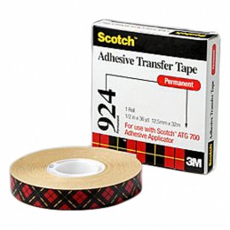 1 pcs : 924-1/4'X36YD - TAPE ADH TRANSF CLR 1/4'X36YDS