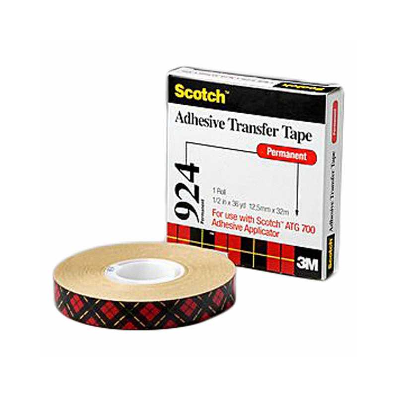 1 pcs : 924-1/4'X36YD - TAPE ADH TRANSF CLR 1/4'X36YDS