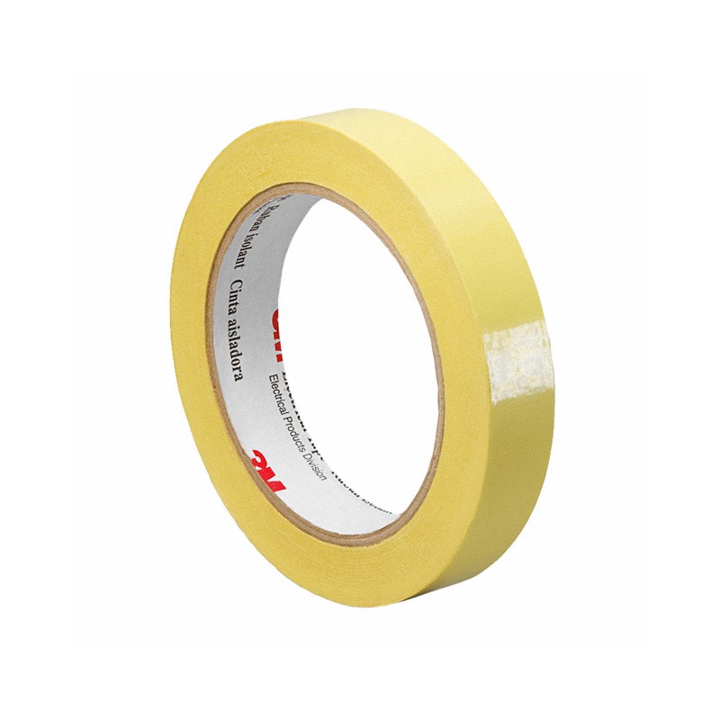 1 pcs : 56-YELLOW-3/8'X72YD* - TAPE ELECT YELLOW 3/8'X72YDS
