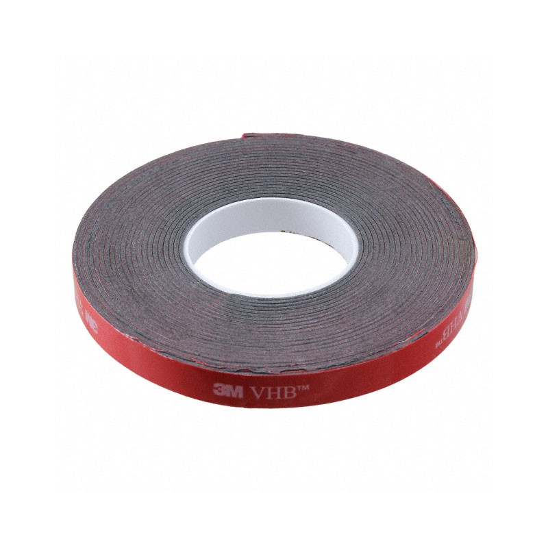 1 pcs : 5952-0.125-5 - TAPE DBL SIDED BLK 1/8'X5YDS