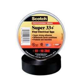 1 pcs : 33+SUPER-3/4X52FT - TAPE ELECTRICAL BLK 3/4'X17.3YDS