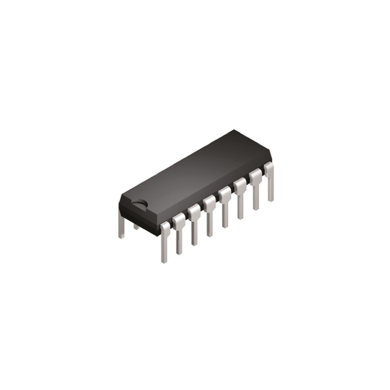 1 pcs - Isocom, ISQ203 DC Input Transistor Output Quad Optocoupler, Through Hole, 16-Pin PDIP