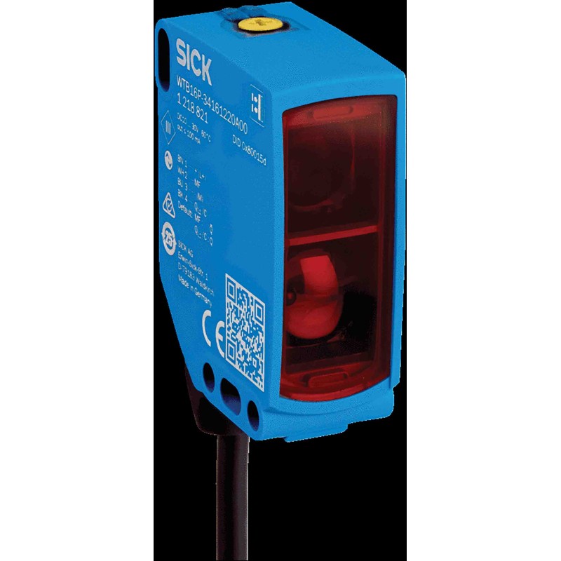 1 pcs - Sick Background Suppression Photoelectric Sensor, Block Sensor, 1 m Detection Range