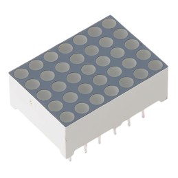 1 pcs - TA07-11GWA Kingbright Dot Matrix LED Display, CA 7 x 5 Dot Matrix Green 12 mcd 17.2mm