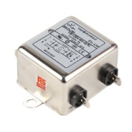 1 pcs - RS PRO 6A 250 V ac, Chassis Mount Power Line Filter 2 Phase