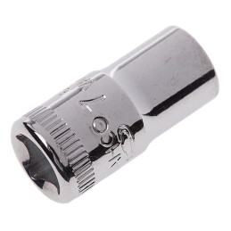1 pcs - Bahco 1/4 in Drive 7mm Standard Socket, 6 point, 24.7 mm Overall Length