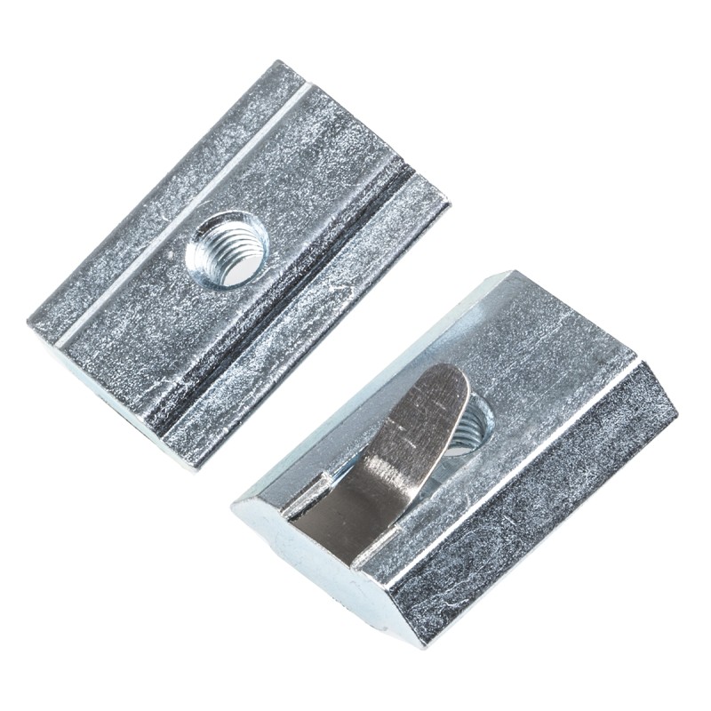 1 Bag of 10 - FlexLink M6 T-Slot Nut Connecting Component, Strut Profile 44 mm, 88 mm, Groove Size 11mm