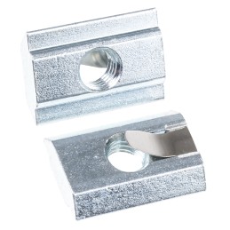 1 Bag of 10 - FlexLink M8 T-Slot Nut Connecting Component, Strut Profile 44 mm, 88 mm, Groove Size 11mm