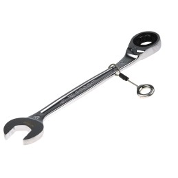 1 pcs - Facom Combination Ratchet Spanner, 24mm, Metric, Height Safe, Double Ended, 321 mm Overall