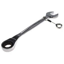 1 pcs - Facom Combination Ratchet Spanner, 24mm, Metric, Height Safe, Double Ended, 321 mm Overall