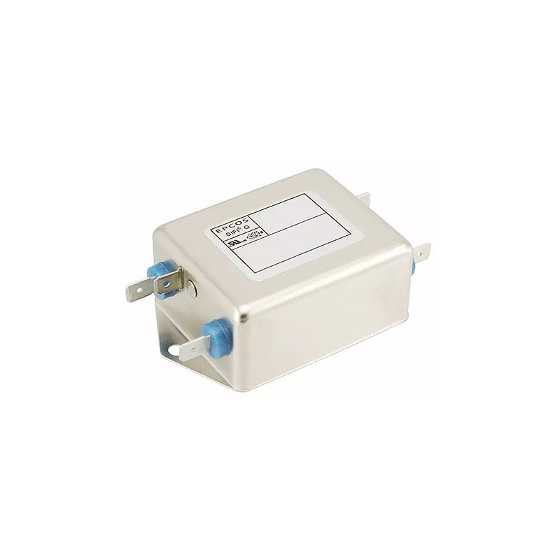 1 pcs - EPCOS, B84112G 12A 250 V ac/dc 50 - 60Hz, Chassis Mount EMC Filter, Lug, Tab Connector, Single Phase