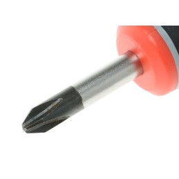 1 pcs - Bahco Phillips Stubby Screwdriver, PH2 Tip, 25 mm Blade, 83 mm Overall