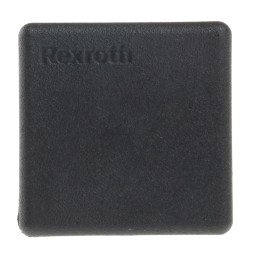 1 Bag of 10 - Bosch Rexroth Black Polypropylene End Cap, 30 x 30 mm Strut Profile, 8mm Groove
