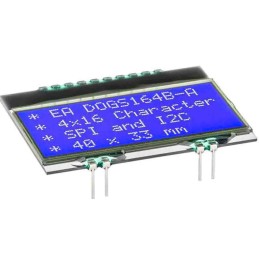 1 pcs - Display Visions EA DOGS164B-A EA DOG LCD Display, Blue on