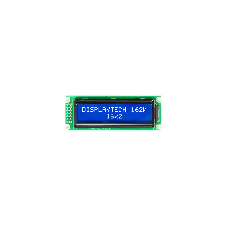 1 pcs - Displaytech 162K CC BC-3LP 162K Alphanumeric LCD Display, White on, 2 Rows by 16 Characters, Transmissive