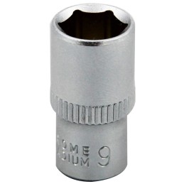 1 pcs - RS PRO 1/4 in Drive 9mm Standard Socket, 6 point
