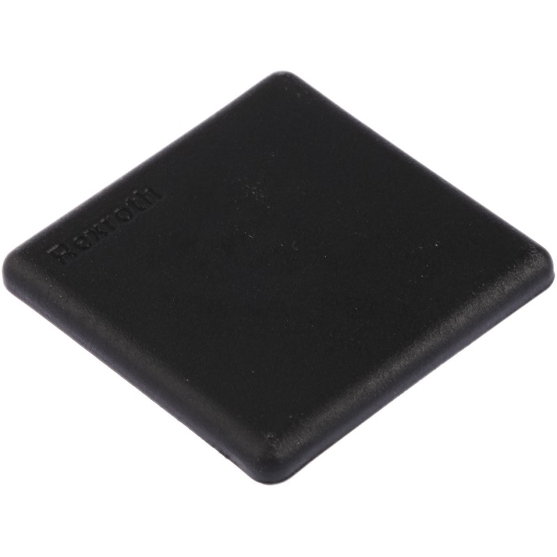 1 Bag of 10 - Bosch Rexroth Black Polypropylene End Cap, 45 mm Strut Profile, 10mm Groove