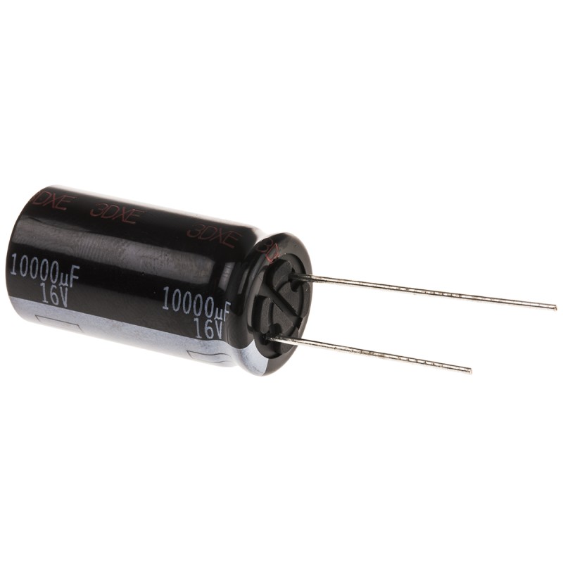 100 pcs - Panasonic 10000μF Aluminium Electrolytic Capacitor 16V dc, Radial, Through Hole - EEUHD1C103