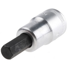 1 pcs - STAHLWILLE 1/2 in Drive Bit Socket, Hex Bit, 10mm, 60 mm Overall Length