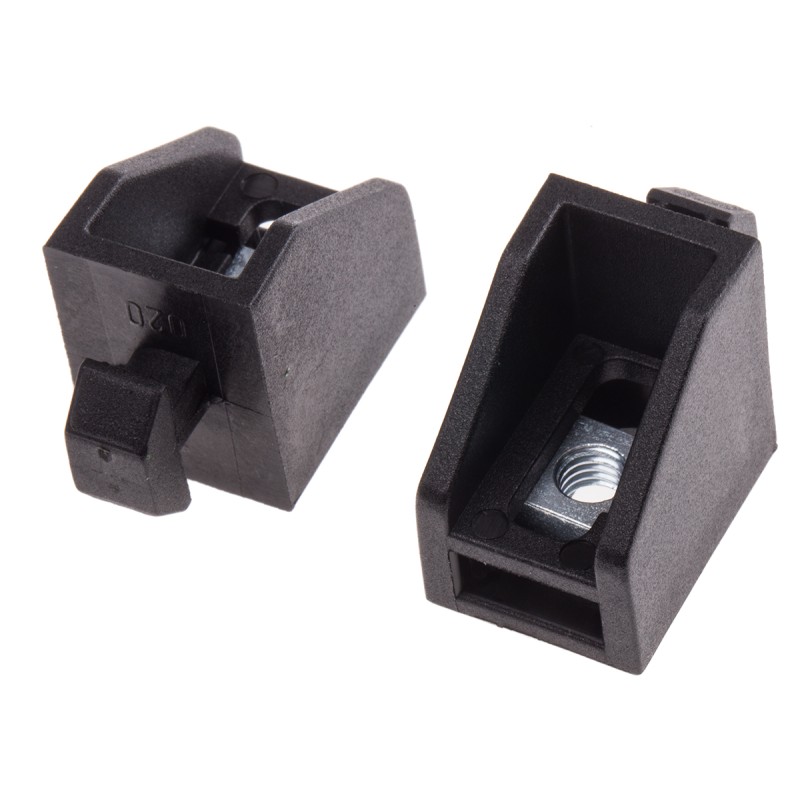 1 Bag of 10 - RS PRO Uniblock, 40, 8mm Slot, 40 mm Strut Profile