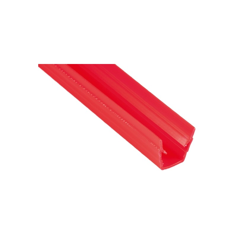 1 Bag of 10 - RS PRO Red PP Cover Strip, 8mm Groove Size, 2m Length