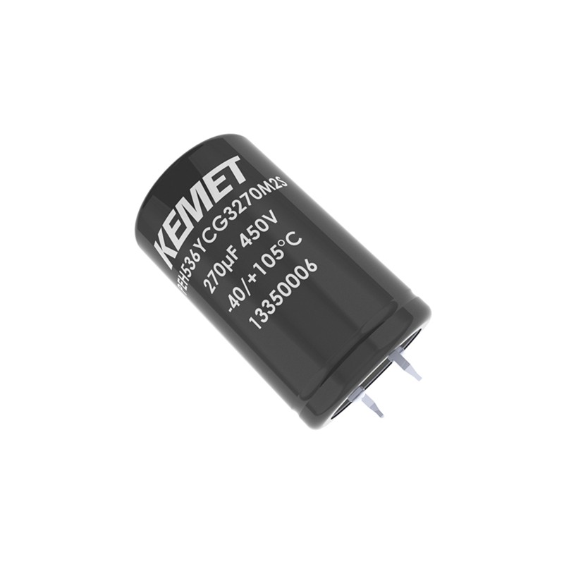 100 pcs - KEMET 470μF Aluminium Electrolytic Capacitor 450V dc, Snap-In - PEH536YDI3470M3