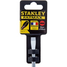 1 pcs - Stanley Slotted Screwdriver, 8 mm Tip, 150 mm Blade