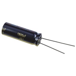 100 pcs - Panasonic 1800μF Aluminium Electrolytic Capacitor 35V dc, Radial, Through Hole - EEUFK1V182L