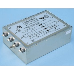 1 pcs - Schaffner, FN356 16A 440/250 V ac 60Hz, Chassis Mount EMI Filter, Tab 3 Phase