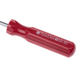 1 pcs - RS PRO Slotted Screwdriver, 3/16 in Tip, 75 mm Blade