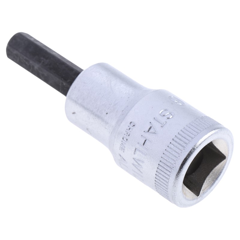 1 pcs - STAHLWILLE 3/8 in Drive Bit Socket, Hex Bit, 6mm, 52 mm Overall Length