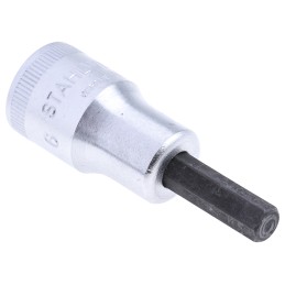 1 pcs - STAHLWILLE 3/8 in Drive Bit Socket, Hex Bit, 6mm, 52 mm Overall Length