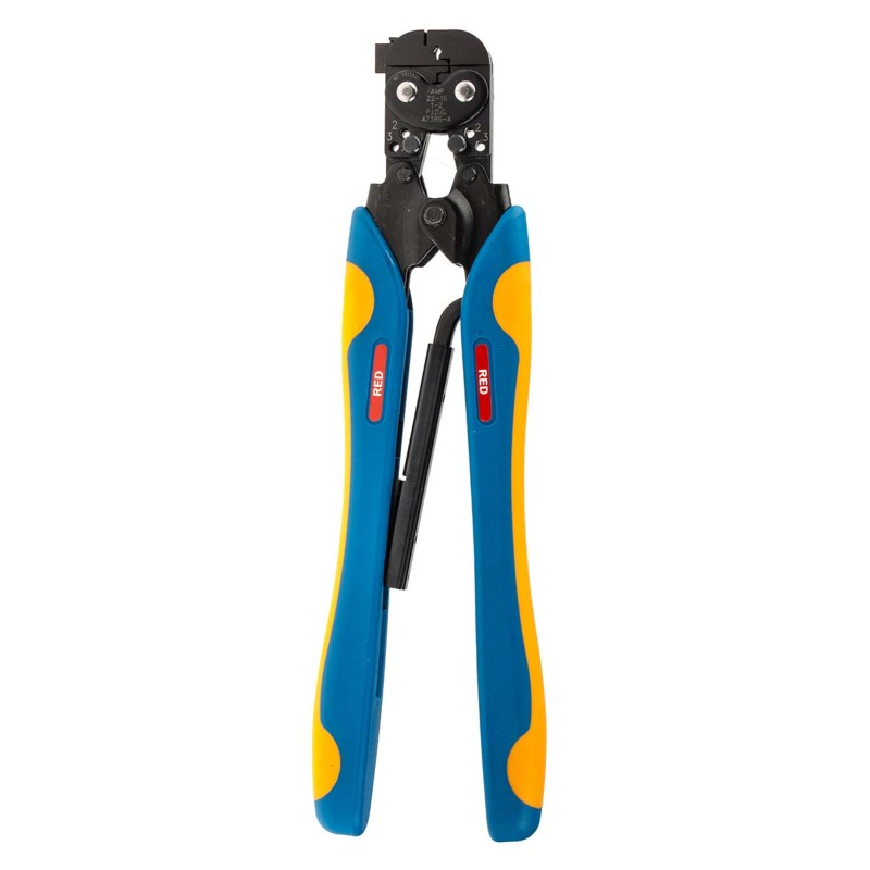 1 pcs - TE Connectivity CERTI-CRIMP Hand Ratcheting Crimp Tool for PIDG Splices, PIDG Terminals, Plasti-Grip Terminals, 0.3