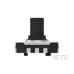 100 pcs - Black Cap Tactile Switch, Single Pole Five Throw 50mA 3mm Surface Mount